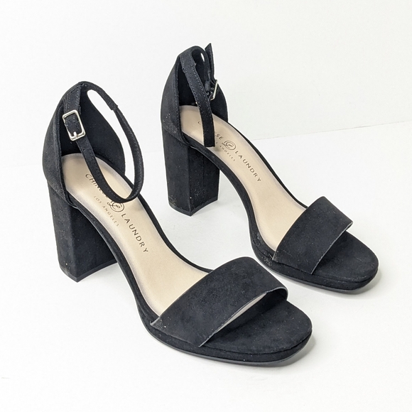 Chinese Laundry Teri Heeled Sandals, Black, Womens 8 - Picture 1 of 5